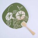 Blattf�cher Uchiwa Trichterwinde gr�n, 37,5 x 24 cm