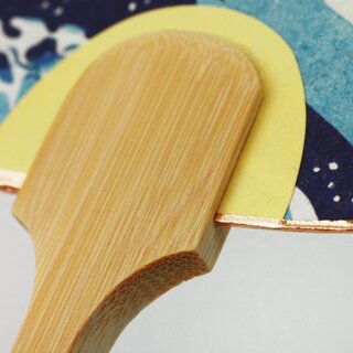 Blattf�cher Uchiwa Welle 26 x 17,5 cm