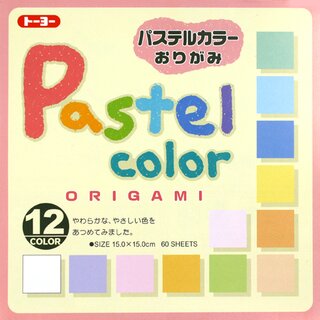 Pastel-Color Origamipapier 15 cm, 60 Blatt