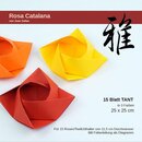 Rosa Catalana, Origamipapier mit Anleitung