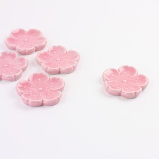 Dekor Set Essstäbchenablagen Pink Sakura, 5er Set