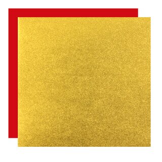 Metallic-Paper Double Color gold-rot, verschiedene Größen