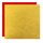 Metallic-Paper Double Color 25 cm gold-rot, 10 Blatt