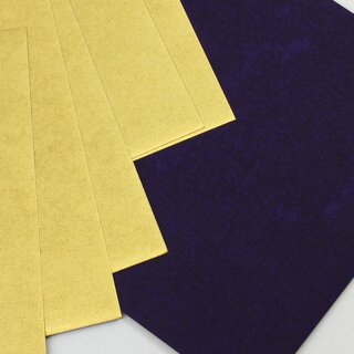 Metallic-Paper Double Color 12 cm gold-violett, 10 Blatt
