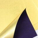 Metallic-Paper Double Color 12 cm gold-violett, 10 Blatt
