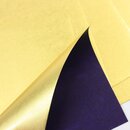 Metallic-Paper Double Color 15 cm gold-violett, 10 Blatt
