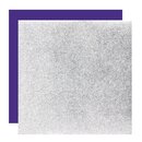 Metallic-Paper Double Color 25 cm silber-blauviolett, 10...