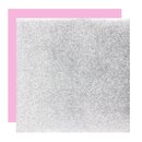 Metallic-Paper Double Color silber-rosa, verschiedene Gr��en