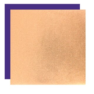 Metallic-Paper Double Color 15 cm kupfer-violett, 10 Blatt