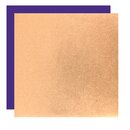 Metallic-Paper Double Color 15 cm kupfer-violett, 10 Blatt
