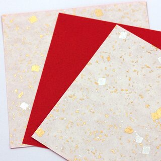 Double Color Sunaba ura aka, rot, 12 cm 10 Blatt