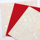 Double Color Sunaba ura aka, rot, 12 cm 10 Blatt