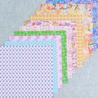 Washi Chiyogami Kirameki 7,5 cm, 300 Blatt