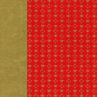 Double Color Washi Takumi rot-gold 25 cm, 5 Blatt