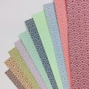Ogawa Washi Seigaiha 30 cm, 30 Blatt