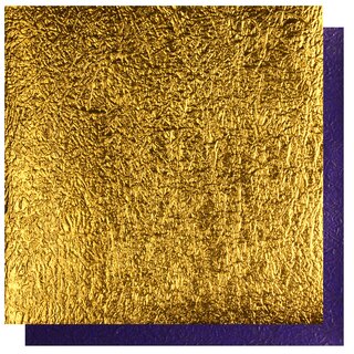 Double Color Momigami gold-blauviolett, 18 cm 10 Blatt