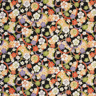 Washibogen Kreise & Pflaumenblten 48 cm x 64 cm