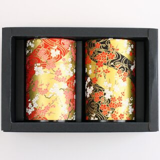 Teedosen Set Yozakura, für 2 x 100 g Teeblätter
