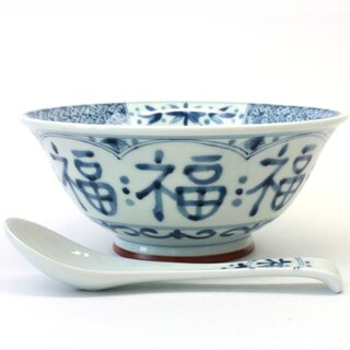 Ramensch�ssel Fuku (Gl�ck) 18,5 cm �, mit Renge