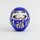 Daruma 9 cm, blau, handbemalt