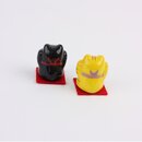 Manekineko Pärchen, schwarz & gelb