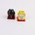 Manekineko Pärchen, schwarz & gelb