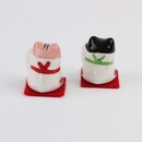 Manekineko Pärchen, farbige Köpfchen
