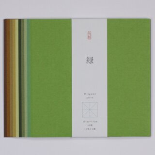 Washi grün, einfarbig, durchgefärbt, verschiedene Größen