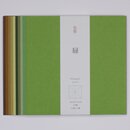 Washi grün, einfarbig, durchgefärbt, 9,5 cm, 50 Blatt