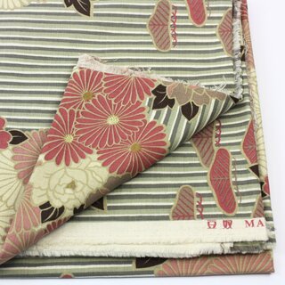 Meterware Retroflower beige, 1 m