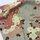Meterware Retroflower beige, 1 m