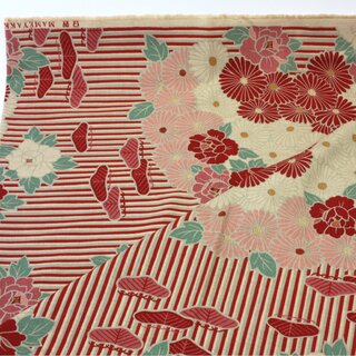 Meterware Retroflower rot, 1 m