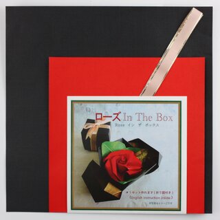 Origamiset Rose in the Box, Material und Anleitung für eine Schachtel mit Rose
