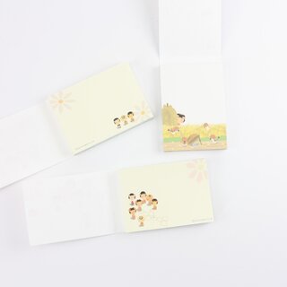 Mini-Notizblock 3er-Set Kokeshi B, 8,8 x 6,4 cm