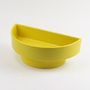 Ikebanaschale Halbkreis mit Fuß, gelb
