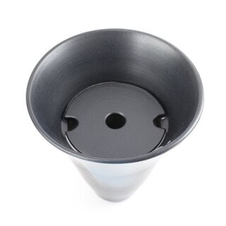 Ikenobo-Gef��, blau-anthrazit, 19 cm hoch