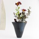 Ikenobo-Gef��, blau-anthrazit, 19 cm hoch