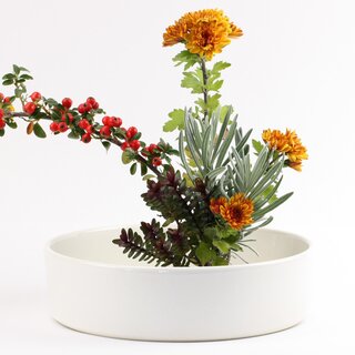 Ikebanaschale 31 cm, Basisschale wei�