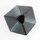 Ikebanagefäß Cube schwarz