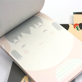Notizblock 3er Set Kokeshi, 10,5 cm 7,5 cm