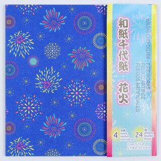 Washi-Chiyogami Feuerwerk 15 cm