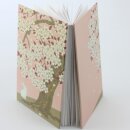 Leporello Blanko Buch Kirschblüten & Hase DIN B6