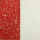 Washi Kin-Kasumi 18 cm, Rot & Weiß mit Goldsprenkeln
