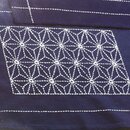 Tischset Sashiko Asa no Ha 33 x 43 cm, mit Stickgarn & Nadel