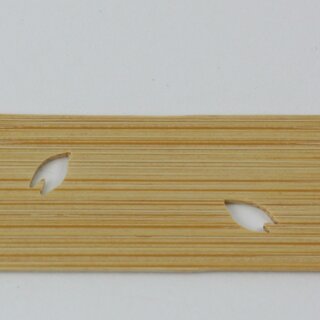 Tanzaku f�r Furin, Bambus, gestanzte Kirschbl�te