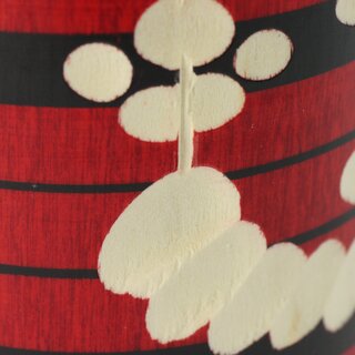 Kokeshi Ume rot - Pflaumenblten, 17,5 cm