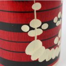 Kokeshi Ume rot - Pflaumenblüten, 17,5 cm