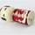 Kokeshi Ume rot - Pflaumenblüten, 17,5 cm