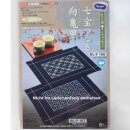 Tischset Sashiko "Shippoh" 33 x 43 cm, mit Stickgarn & Nadel