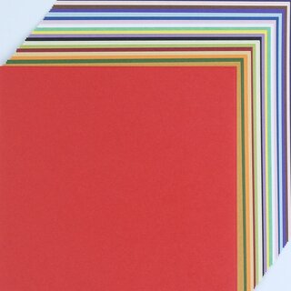 Nihon no Iro - Washi 12 cm, durchgef�rbt, 100 Blatt in 20 Farben